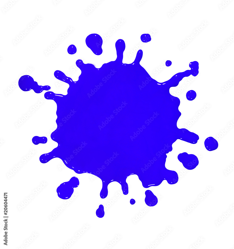 Fototapeta premium Blue Paint splat