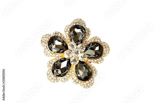 brooch isolated on a white back