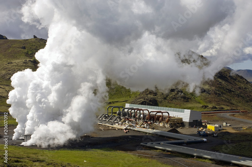 Geothermical heat plant photo