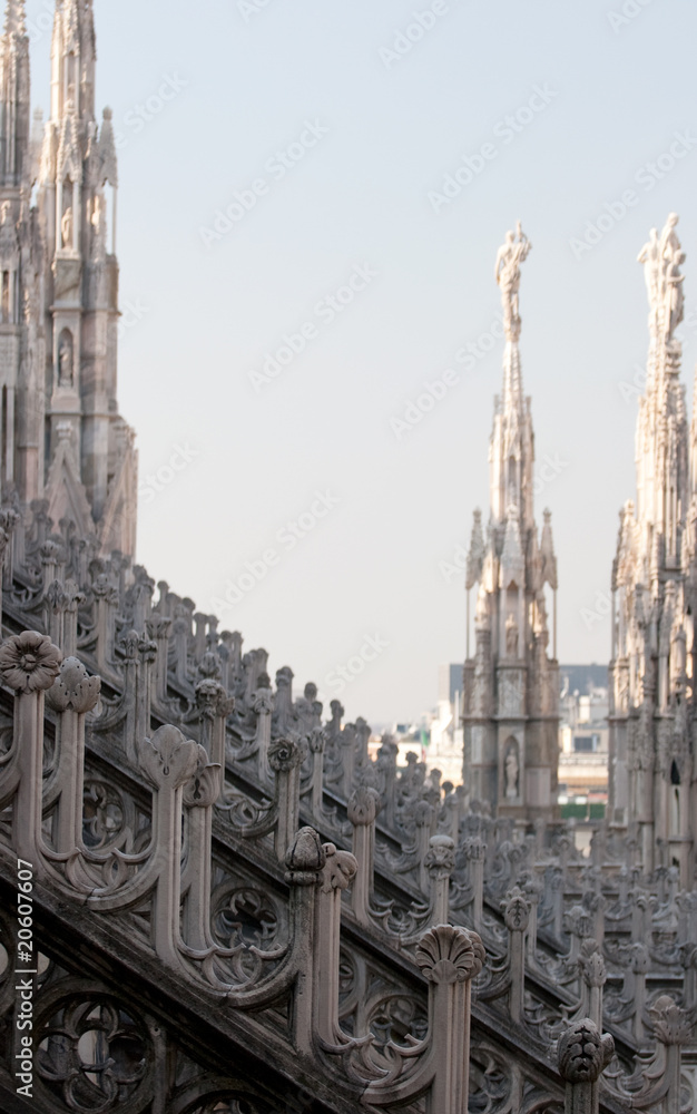 Dettagli scultorei del Duomo di Milano