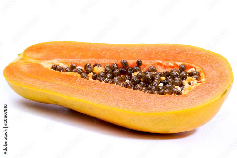 Papaya isolated on white background Papaya isolated on white background