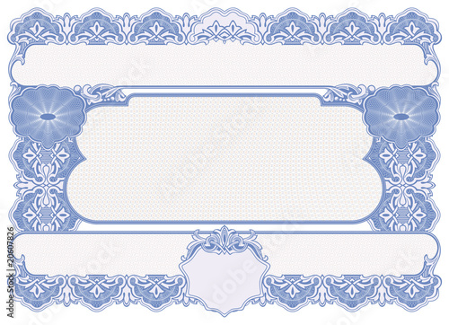 Certificate blank