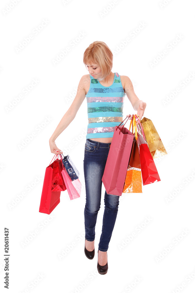 Shopping sexy woman