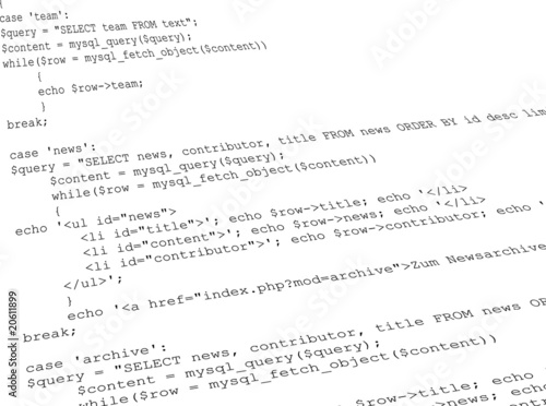 Quelltext PHP abfrage code
