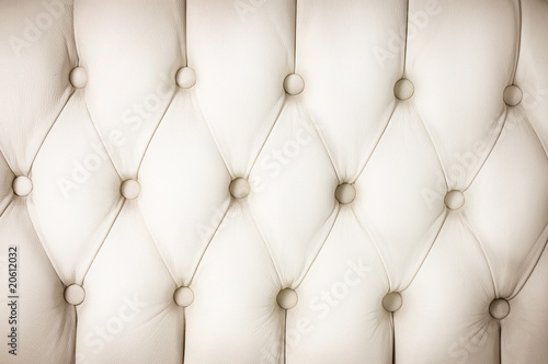 White Leather Upholstery background