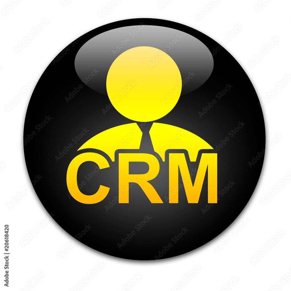 CRM black button CRM black button