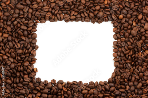 closeup coffee beans background