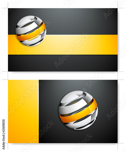 Business card template. Place your own text and print !