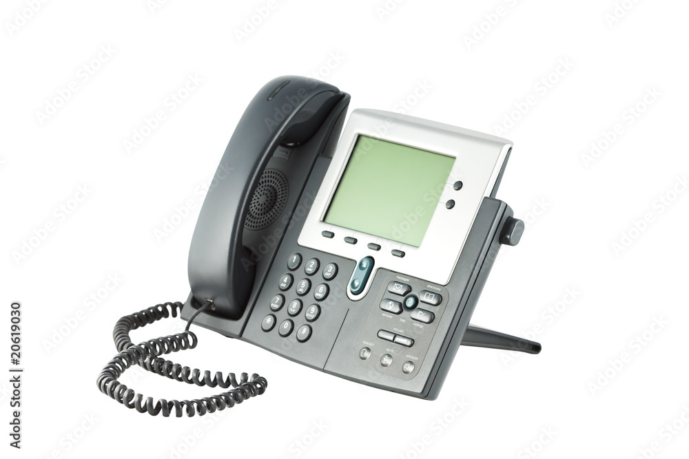 Office phone isolated on the white background Office phone isolated on the white background