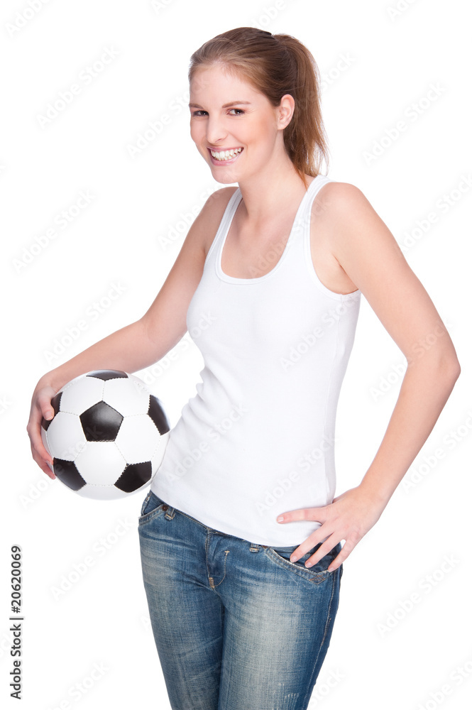 Female football fan