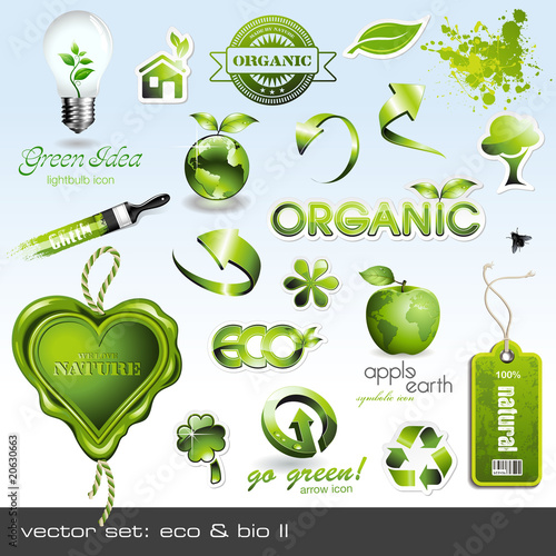 vector icons: eco & bio II