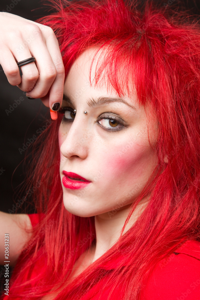 Fototapeta premium ragazza capelli rossi