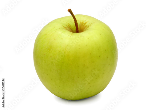 Yellow-green apples izolated on white background