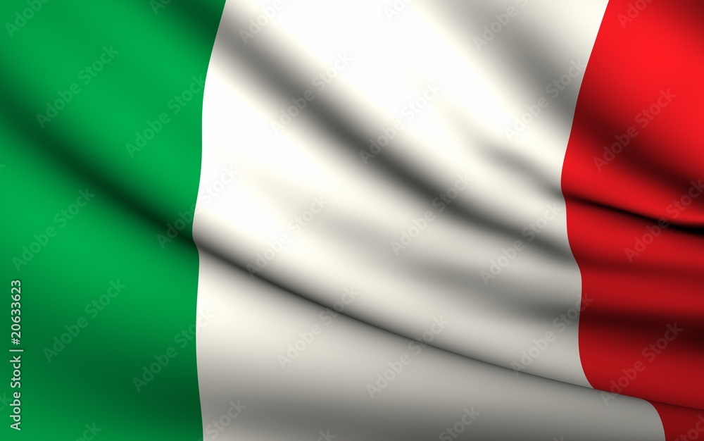 Flying Flag of Italy | All Countries Collection |