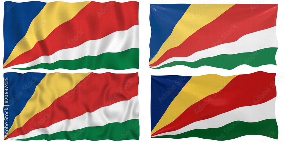 Fototapeta premium Flag of the Seychelles