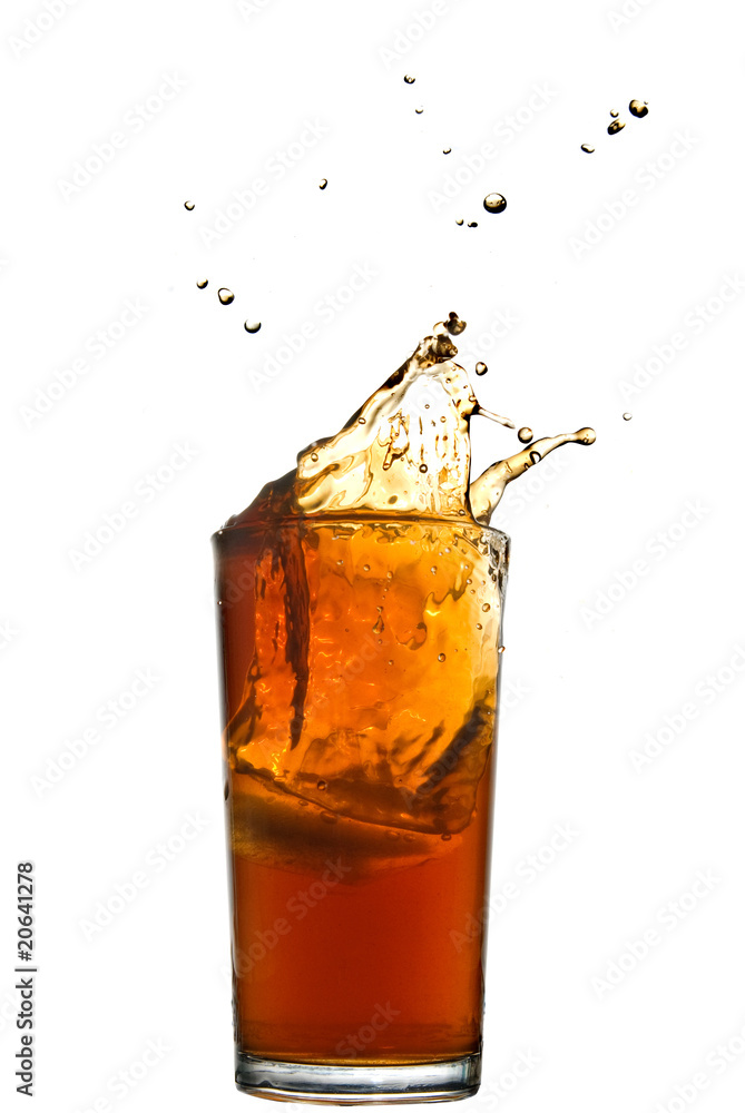 splash of cola isolated on white splash of cola isolated on white