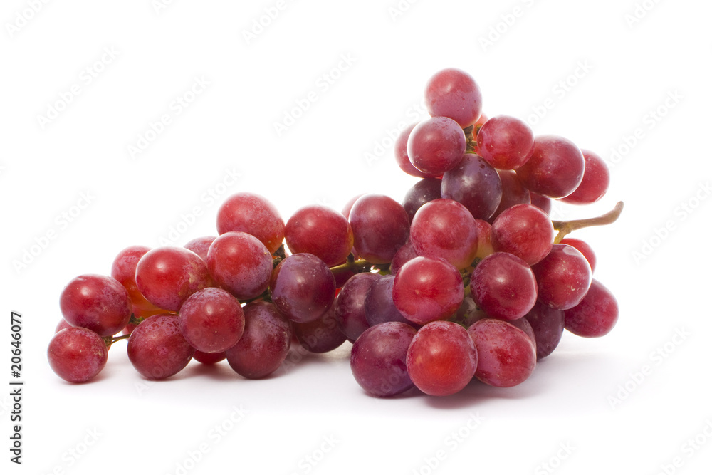 a bunch of juicy grape isolated over white