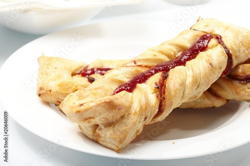 puff pastry with jam