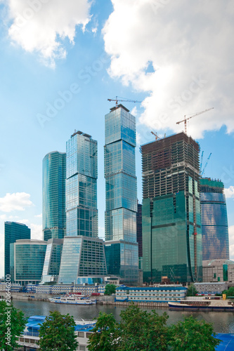 Skyscrapers of Moscow's Business Center
