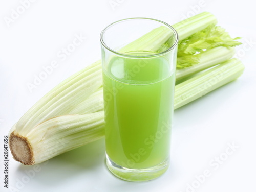 juice from the stalks of celery plants
