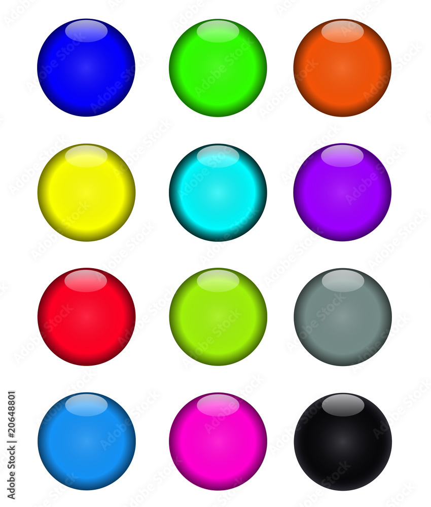 Colorful buttons