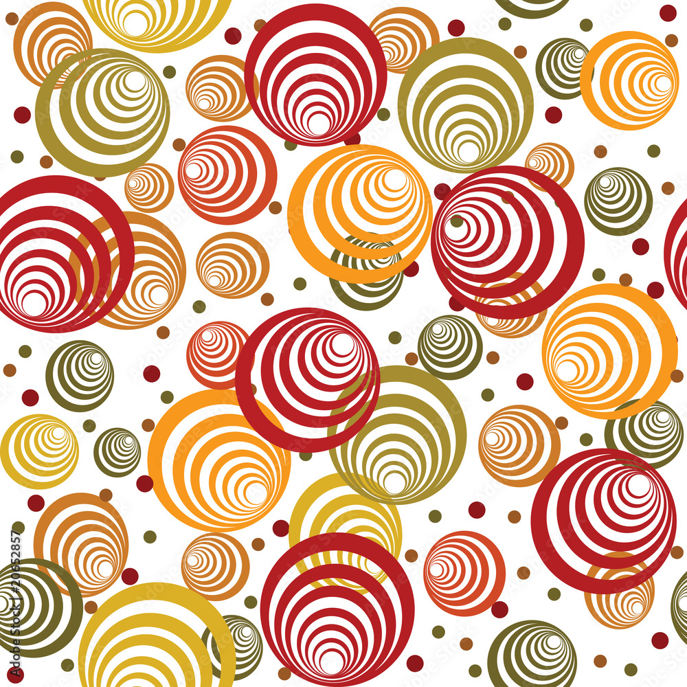 Retro pattern with abstract circles and dots Retro pattern with abstract circles and dots