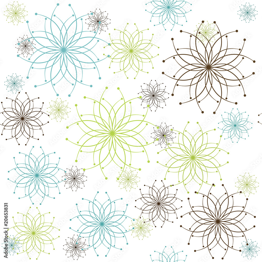 Retro floral pattern background Retro floral pattern background