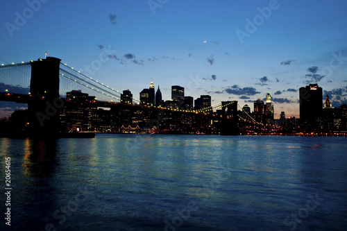 Brooklyn Bridge by twilight