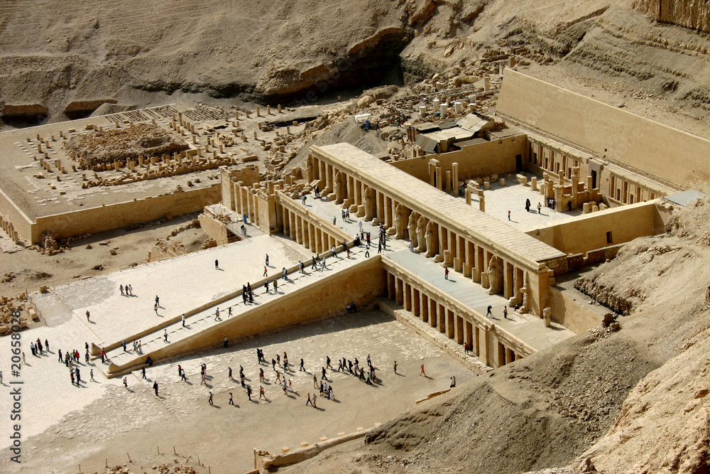 Naklejka premium Ägypten Luxor Tal der Könige Tempel der Hatschepsut