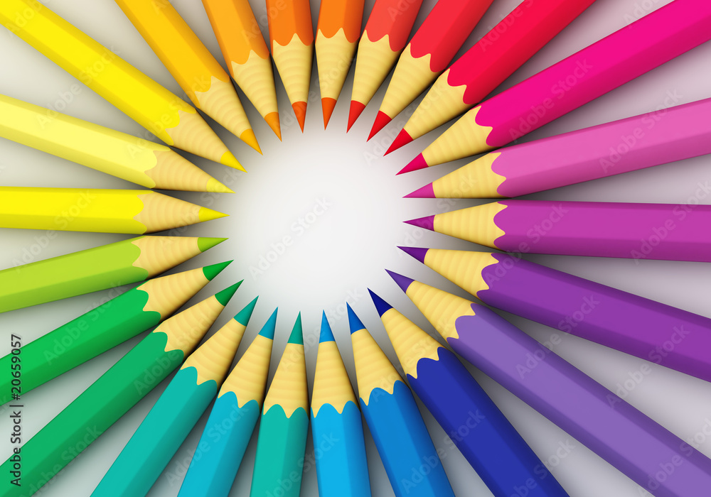 Obraz premium MATITE COLORATE - ARCOBALENO