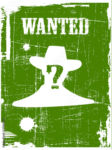the vector wanted poster image