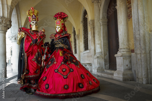 Full decorative carnival costume in Venice