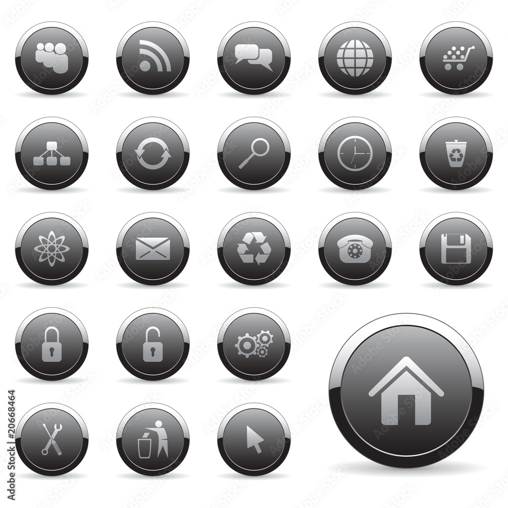 Vector icons set for web design Vector icons set for web design