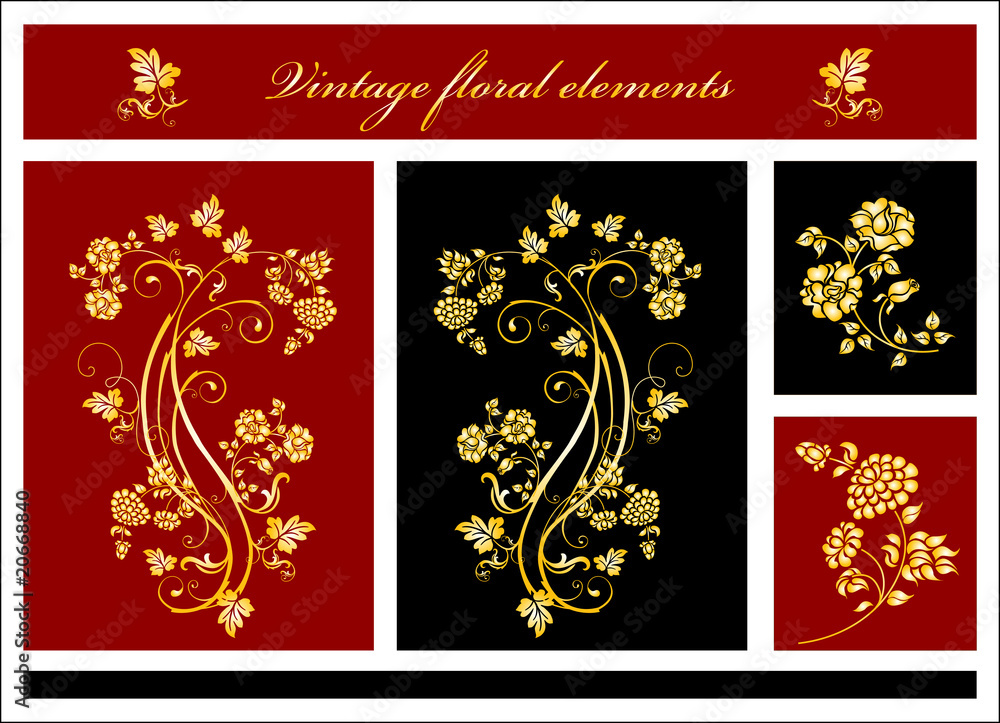 floral elements floral elements