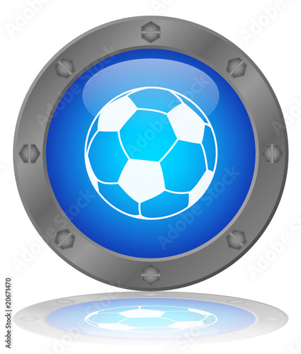 SOCCER Button (Football Ball World Cup Sport Goal Player Vector)