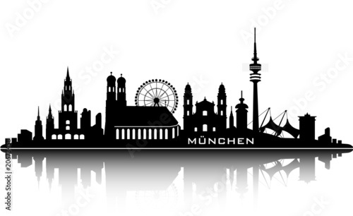 munich skyline - top details