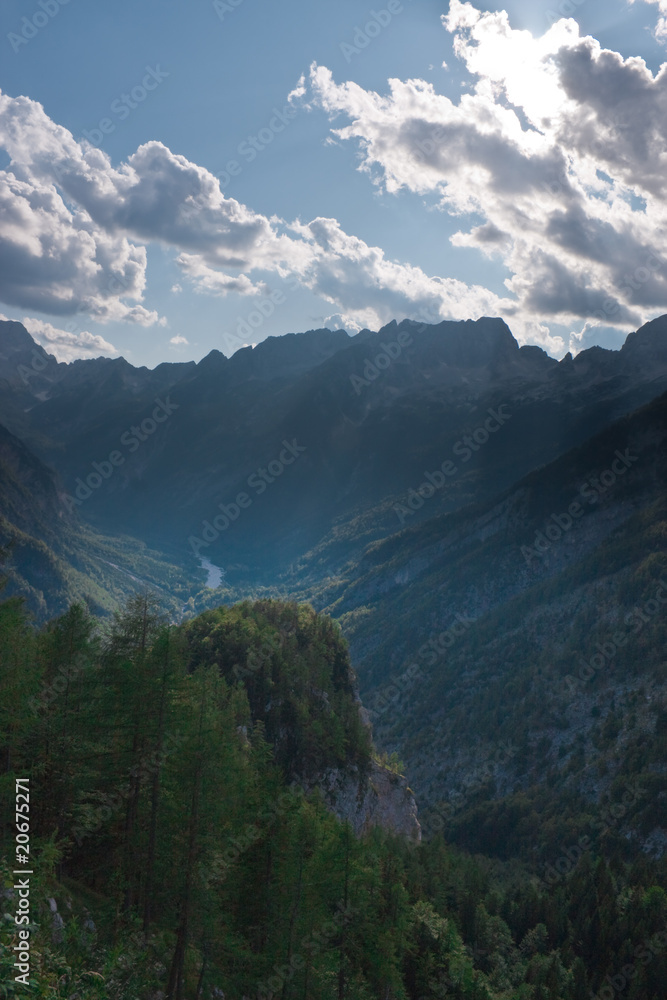 Fototapeta premium Julian Alps in Slovenia Mountains