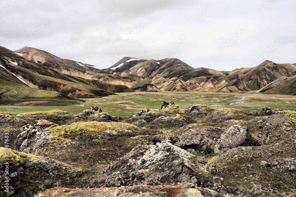 Iceland landscape in Landmannalaugar