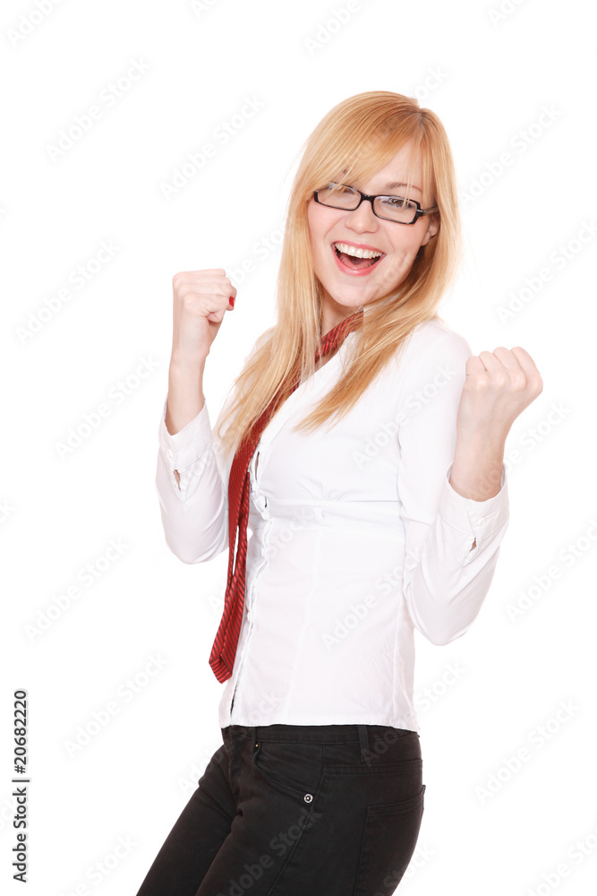 Obraz premium Portrait of a young attractive business woman.