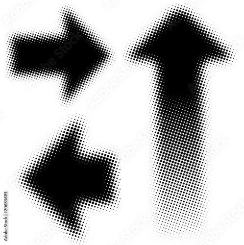 Half-tone effect - arrows