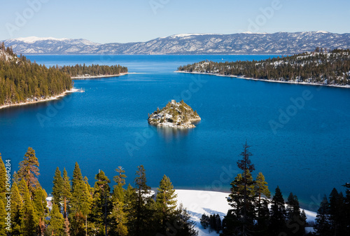 Emerald Bay in winter, Lake Tahoe