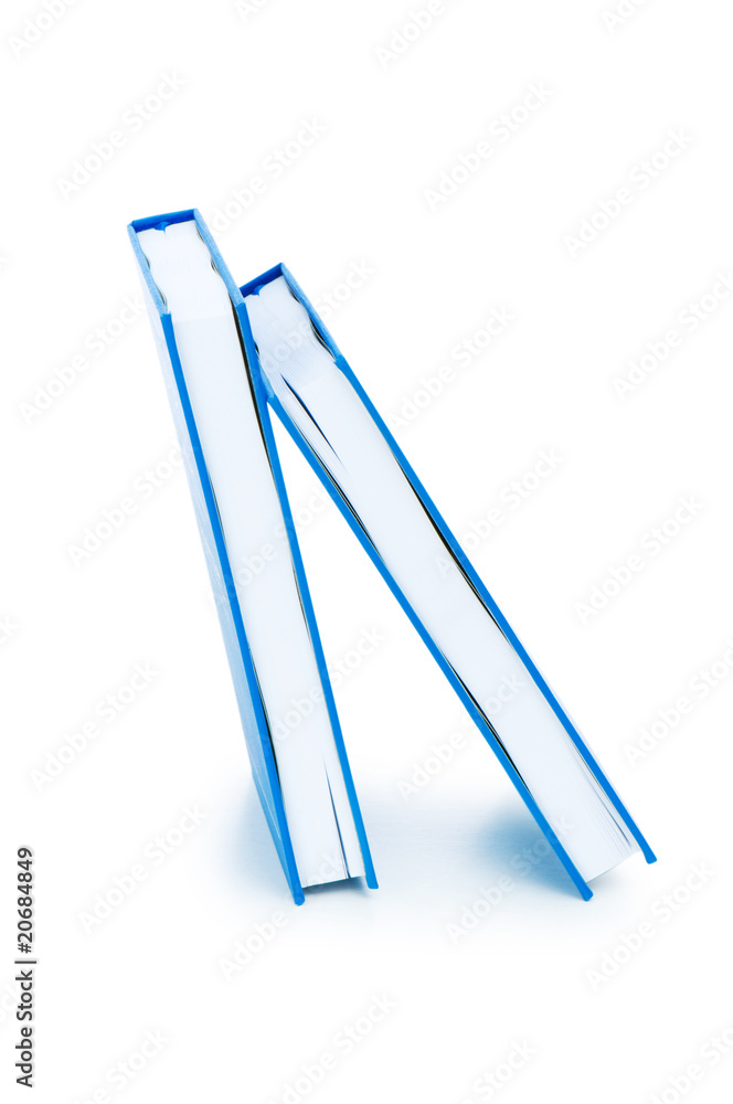 Stack of books isolated on the white Stack of books isolated on the white