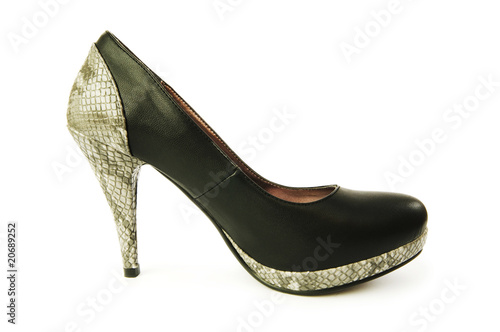 Woman shoes isolated on the white background