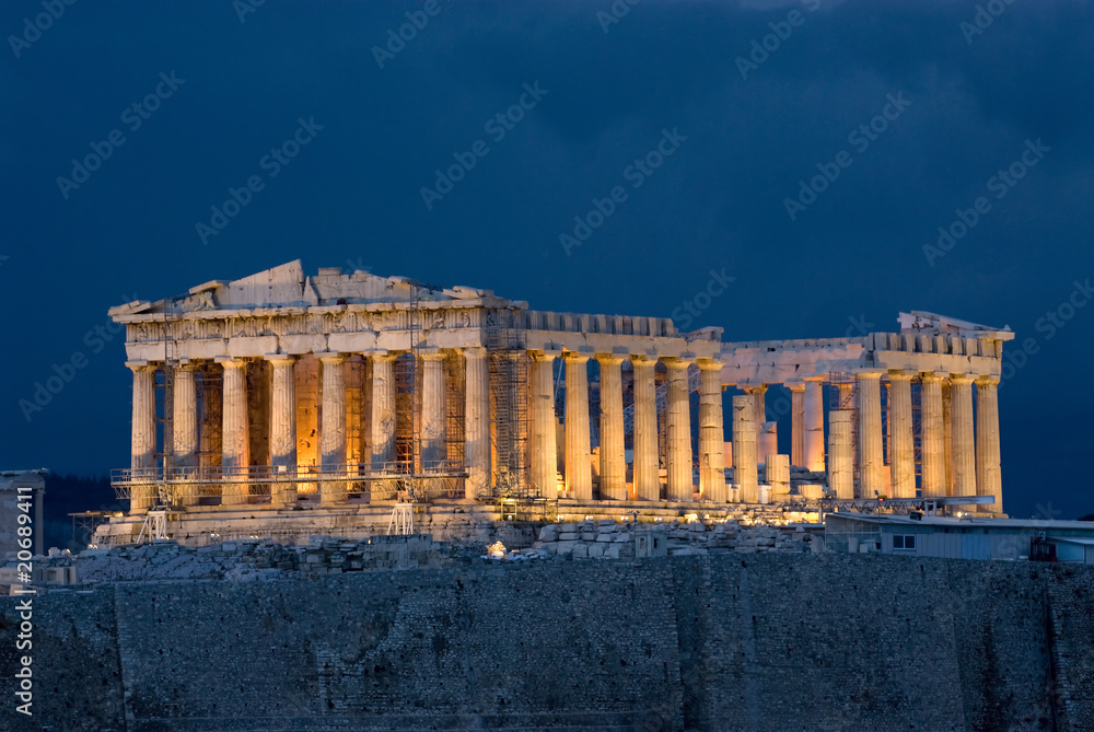 Naklejka premium Ateny Akropol Partenon