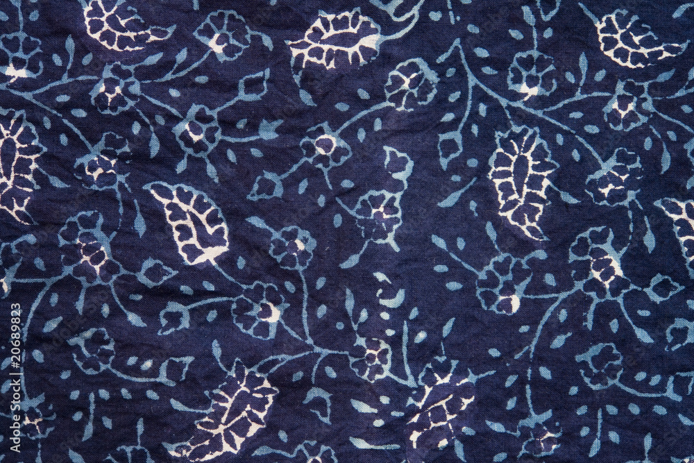 paisley floral design on fabric swatch , block printing, Jaipur, Rajasthan, India paisley floral design on fabric swatch , block printing, Jaipur, Rajasthan, India