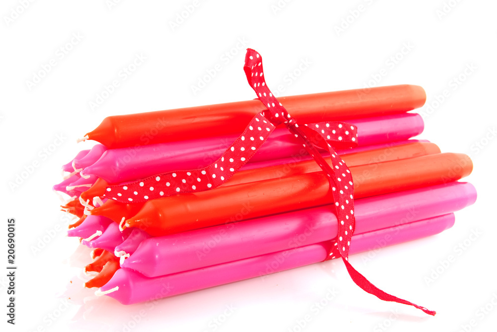 pink and orange candles pink and orange candles