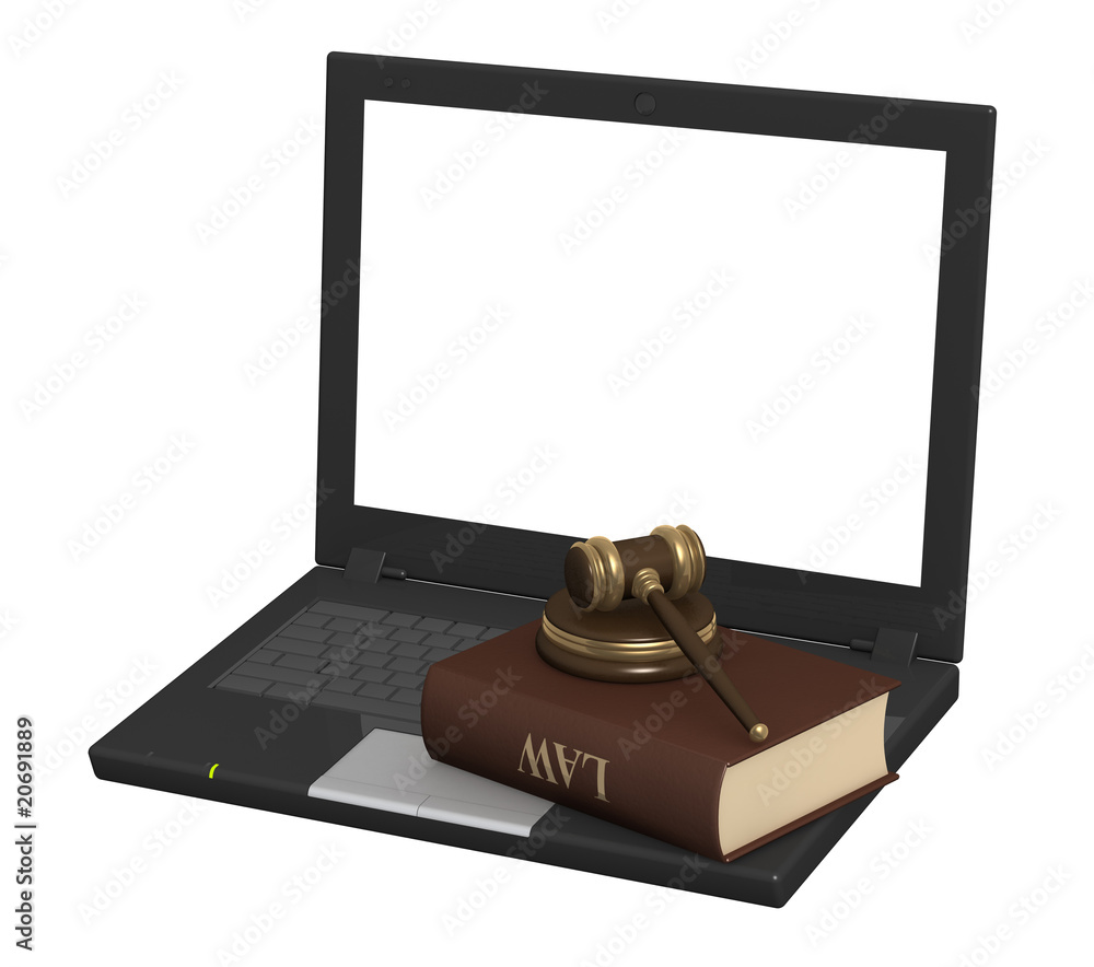 Fototapeta premium Internet and law