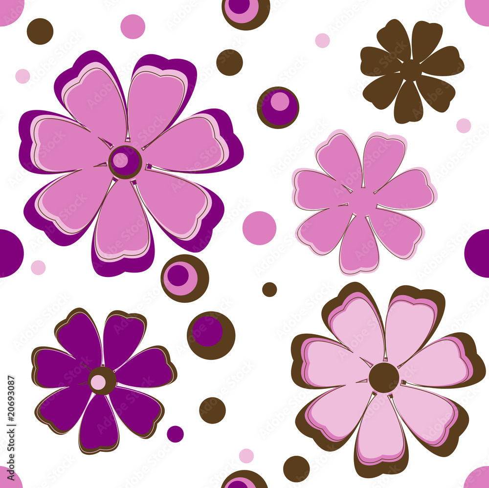 Background with pink flowers. Vector Illustration Background with pink flowers. Vector Illustration