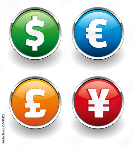 Money symbol buttons