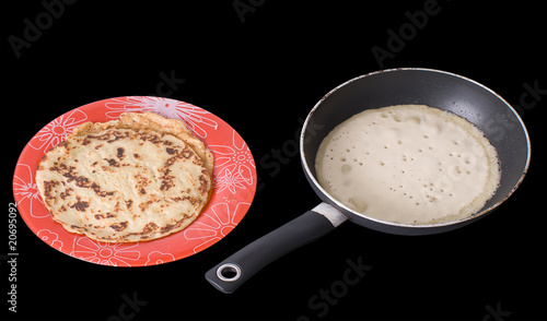 Preparation of pancakes